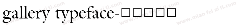 gallery typeface字体转换